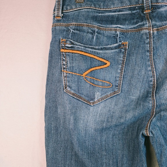 Seven7 Jeans Womens Size 30 Sexy Flare Blue Denim Stretch Pants - Picture 13 of 13